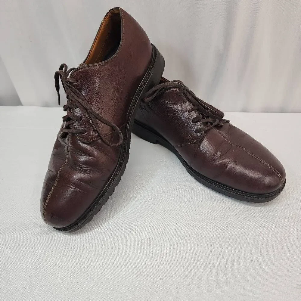 Nike Air Tiger Woods Size 9.5 Men's Brown Leather Lace Up Comfort Shoes FF